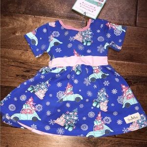Dear chase olive Mae Christmas twirl dress